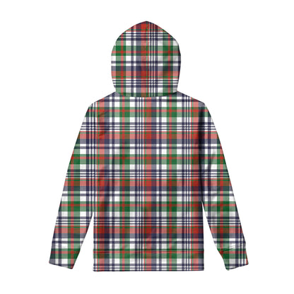 Christmas Madras Plaid Print Pullover Hoodie