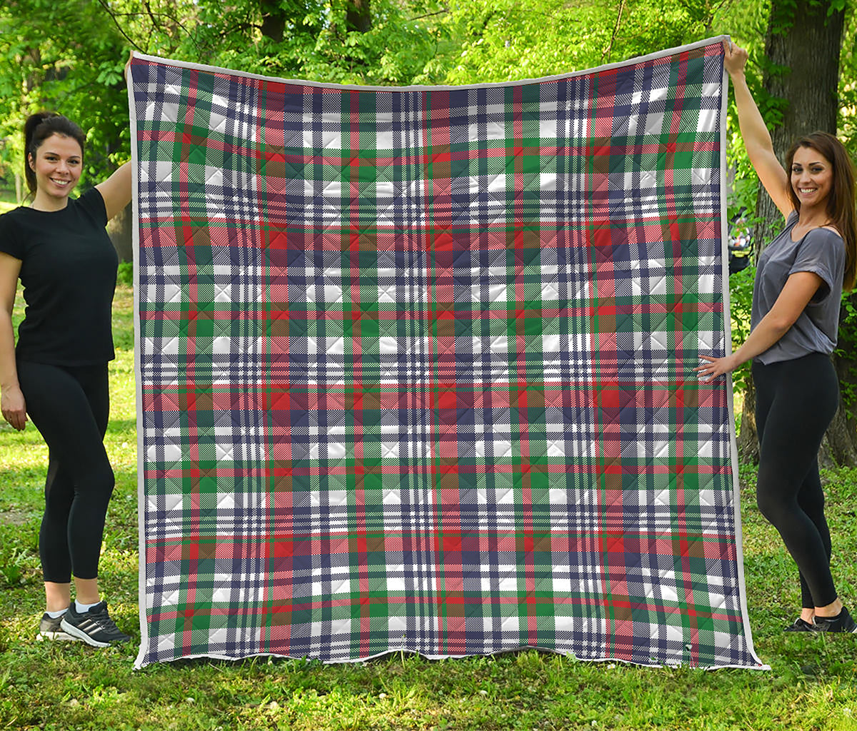 Christmas Madras Plaid Print Quilt