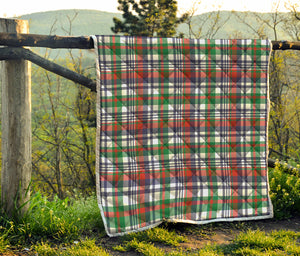 Christmas Madras Plaid Print Quilt