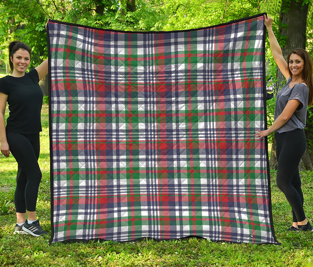 Christmas Madras Plaid Print Quilt