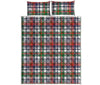 Christmas Madras Plaid Print Quilt Bed Set