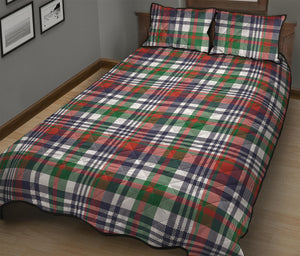 Christmas Madras Plaid Print Quilt Bed Set