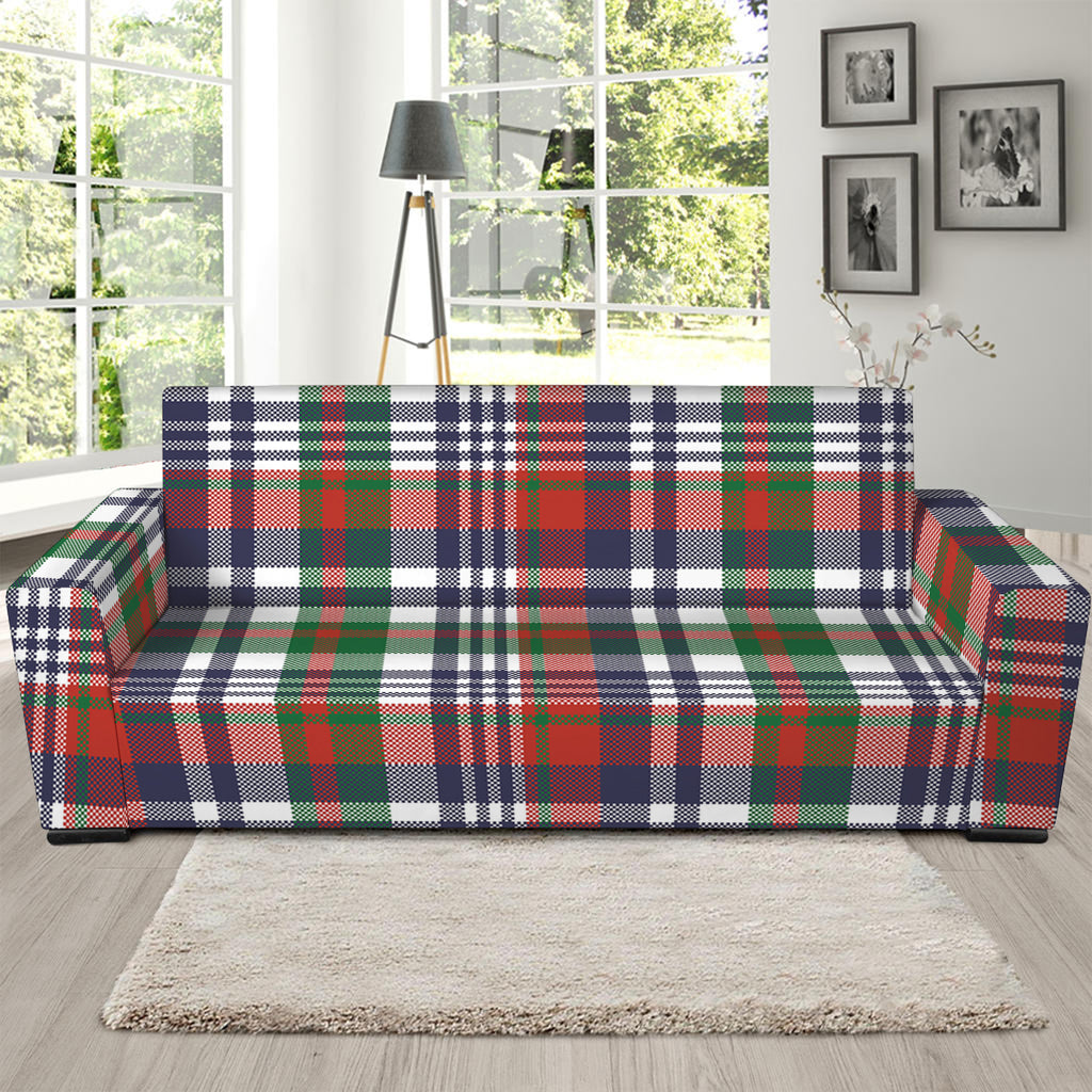 Christmas Madras Plaid Print Sofa Slipcover