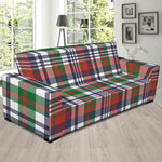 Christmas Madras Plaid Print Sofa Slipcover