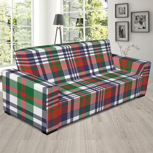 Christmas Madras Plaid Print Sofa Slipcover