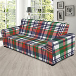 Christmas Madras Plaid Print Sofa Slipcover