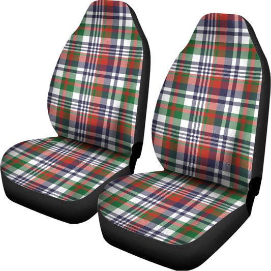 Christmas Madras Plaid Print Universal Fit Car Seat Covers