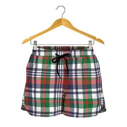 Christmas Madras Plaid Print Women's Shorts