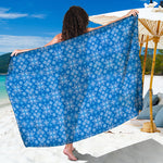 Christmas Nordic Knitted Pattern Print Beach Sarong Wrap