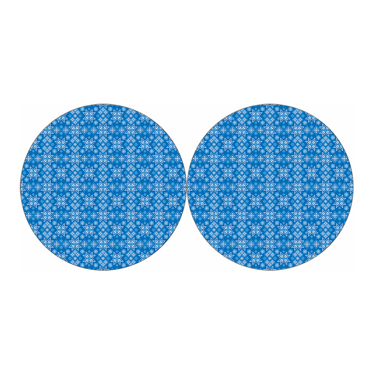 Christmas Nordic Knitted Pattern Print Car Coasters