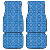 Christmas Nordic Knitted Pattern Print Front and Back Car Floor Mats