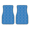 Christmas Nordic Knitted Pattern Print Front Car Floor Mats