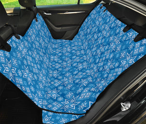 Christmas Nordic Knitted Pattern Print Pet Car Back Seat Cover