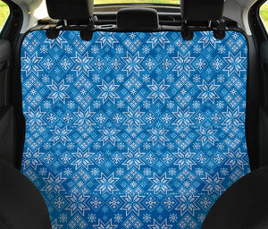 Christmas Nordic Knitted Pattern Print Pet Car Back Seat Cover