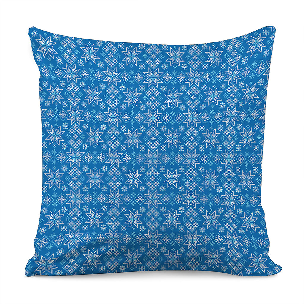 Christmas Nordic Knitted Pattern Print Pillow Cover