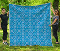 Christmas Nordic Knitted Pattern Print Quilt