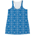 Christmas Nordic Knitted Pattern Print Women's Racerback Tank Top
