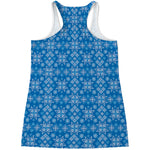Christmas Nordic Knitted Pattern Print Women's Racerback Tank Top