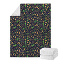 Christmas Party Elements Pattern Print Blanket
