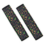 Christmas Party Elements Pattern Print Car Seat Belt Covers