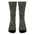 Christmas Party Elements Pattern Print Crew Socks