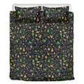 Christmas Party Elements Pattern Print Duvet Cover Bedding Set