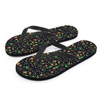 Christmas Party Elements Pattern Print Flip Flops
