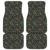 Christmas Party Elements Pattern Print Front and Back Car Floor Mats