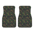 Christmas Party Elements Pattern Print Front Car Floor Mats