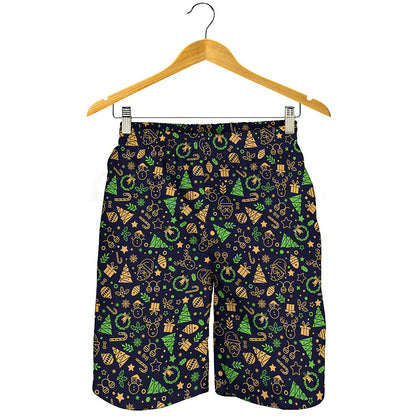 Christmas Party Elements Pattern Print Men's Shorts
