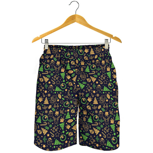 Christmas Party Elements Pattern Print Men's Shorts