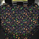 Christmas Party Elements Pattern Print Pet Car Back Seat Cover