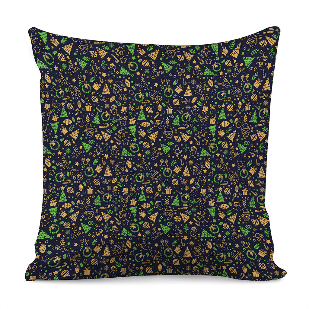 Christmas Party Elements Pattern Print Pillow Cover