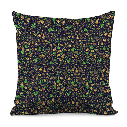 Christmas Party Elements Pattern Print Pillow Cover
