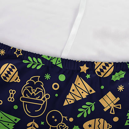 Christmas Party Elements Pattern Print Sofa Cover