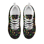 Christmas Party Elements Pattern Print White Sneakers