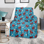 Christmas Party Knitted Pattern Print Blanket