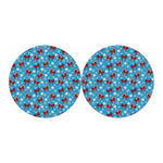 Christmas Party Knitted Pattern Print Car Coasters