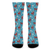 Christmas Party Knitted Pattern Print Crew Socks