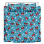 Christmas Party Knitted Pattern Print Duvet Cover Bedding Set