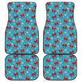 Christmas Party Knitted Pattern Print Front and Back Car Floor Mats