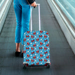 Christmas Party Knitted Pattern Print Luggage Cover