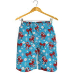 Christmas Party Knitted Pattern Print Men's Shorts