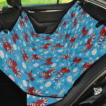 Christmas Party Knitted Pattern Print Pet Car Back Seat Cover