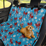 Christmas Party Knitted Pattern Print Pet Car Back Seat Cover