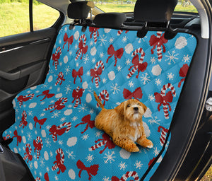 Christmas Party Knitted Pattern Print Pet Car Back Seat Cover