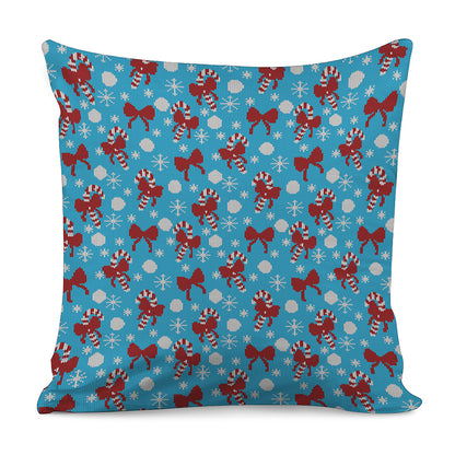 Christmas Party Knitted Pattern Print Pillow Cover