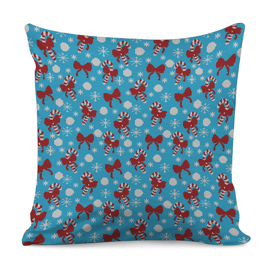 Christmas Party Knitted Pattern Print Pillow Cover
