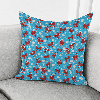 Christmas Party Knitted Pattern Print Pillow Cover