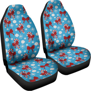 Christmas Party Knitted Pattern Print Universal Fit Car Seat Covers